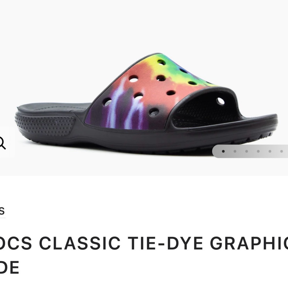 CROCS Tie-Dye Slide Sandals - Picture 3 of 7